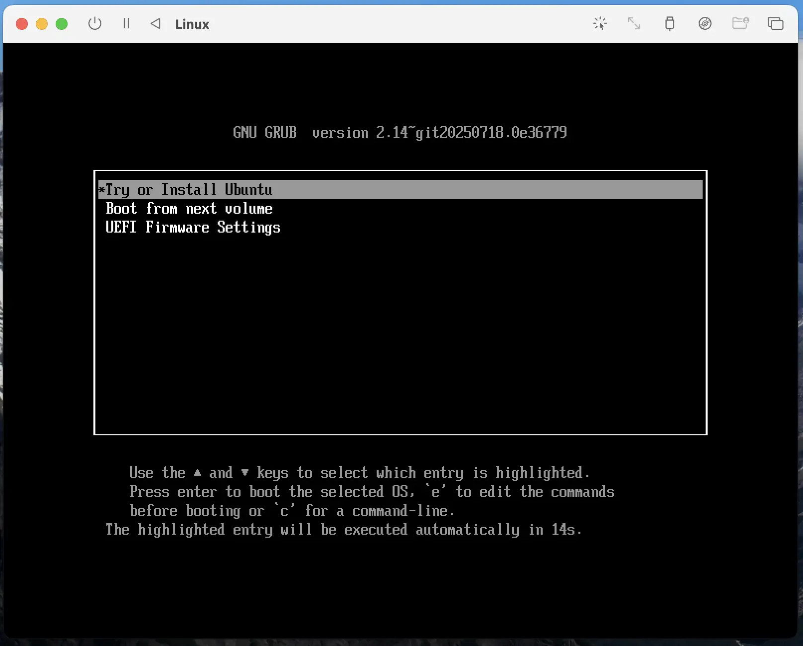 Ubuntu 가상 머신 설치 선택 화면