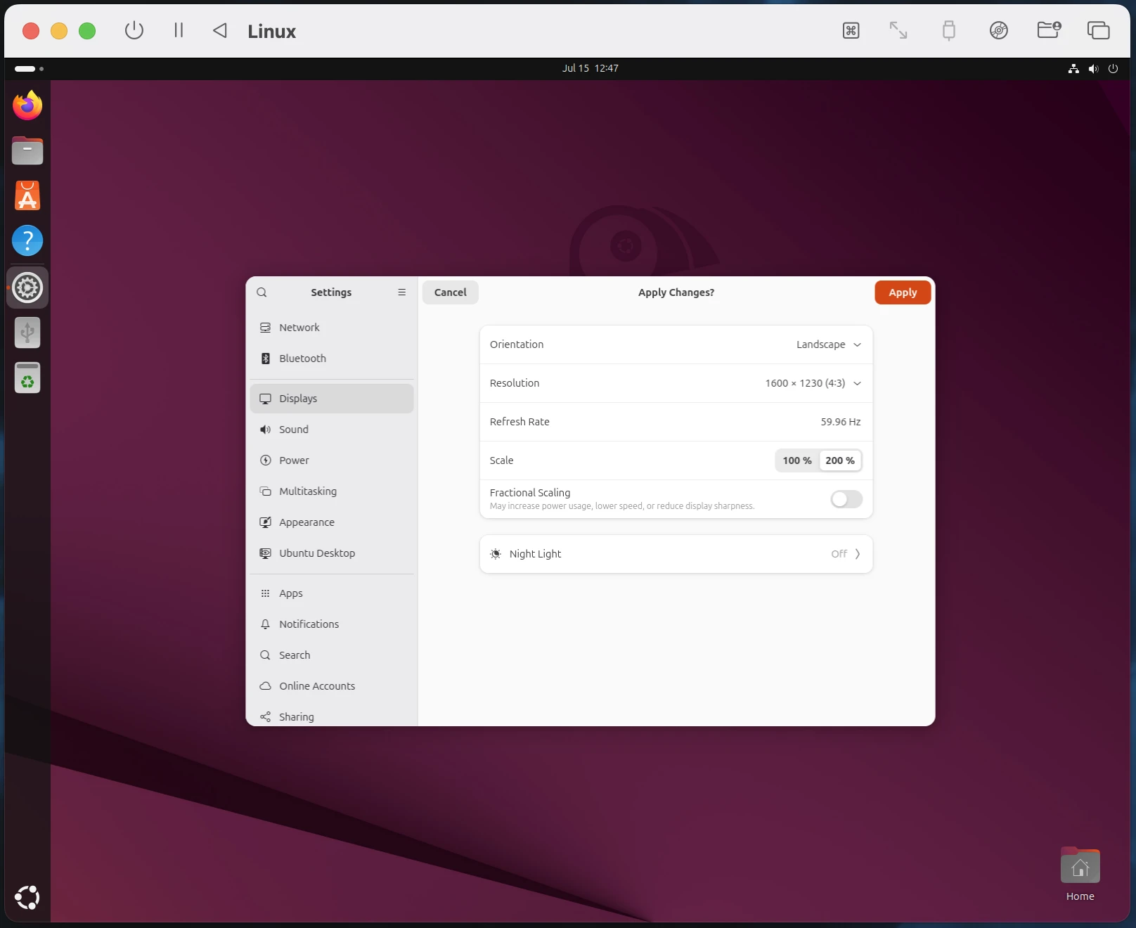 Ubuntu display settings for high-resolution scaling Ubuntu display settings for high-resolution scaling